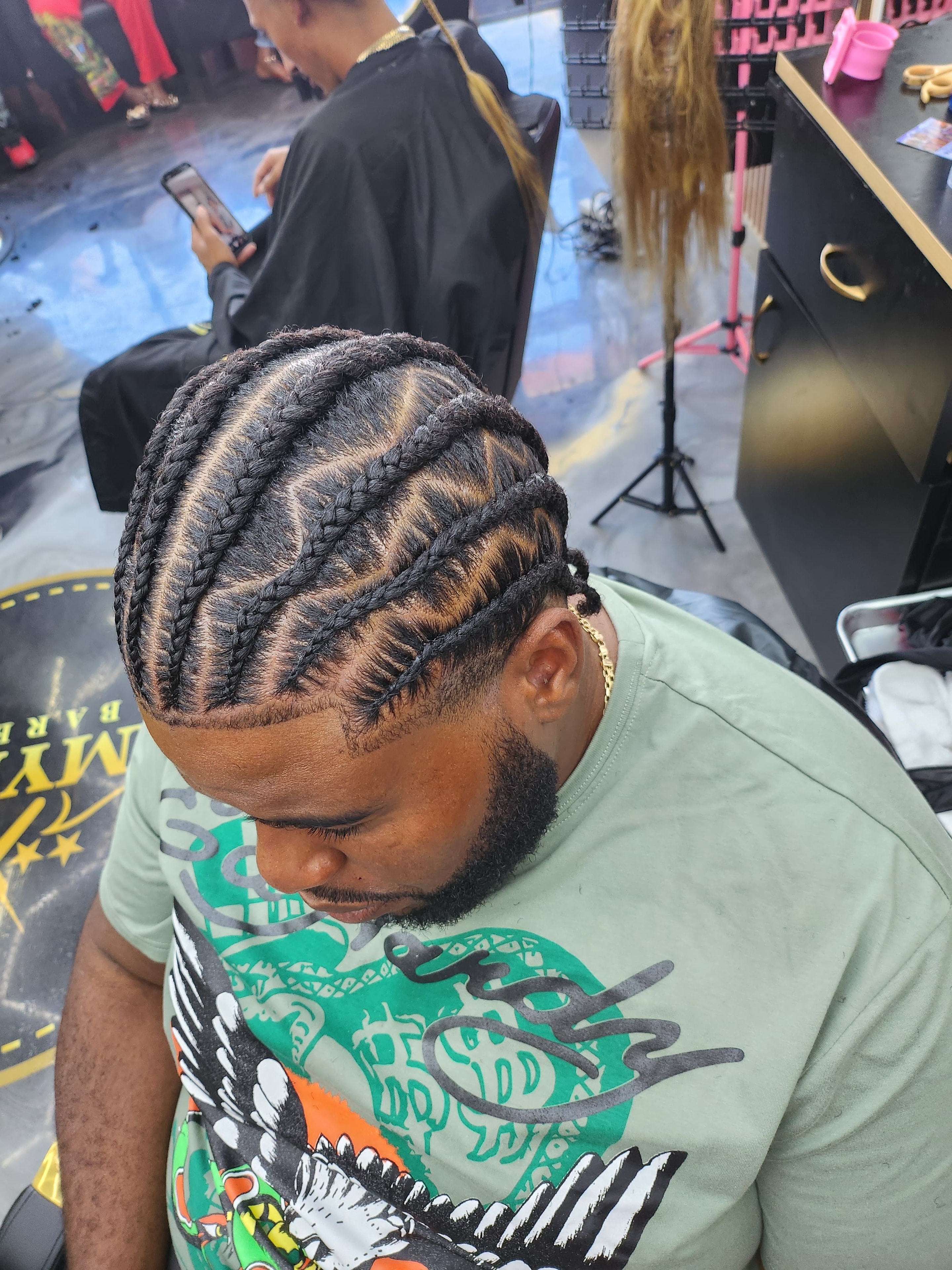 Cornrows hairstyle